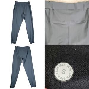 Lululemon Joggers Men's Size Small S Surge Blue Gray Ankles Zip Athletic